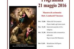 cerimonia restauro quadro Brandimarte 21 maggio 2016